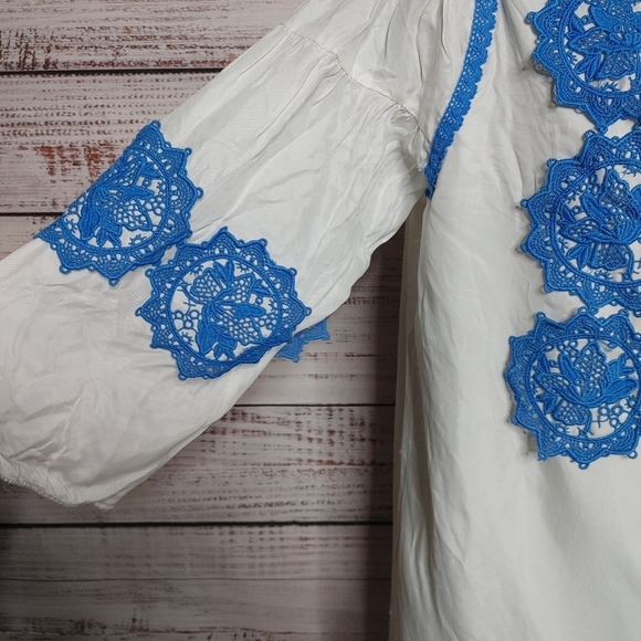 LINE & Dot Boho Crocheted Off Shoulder Dress - Picture 6 of 13